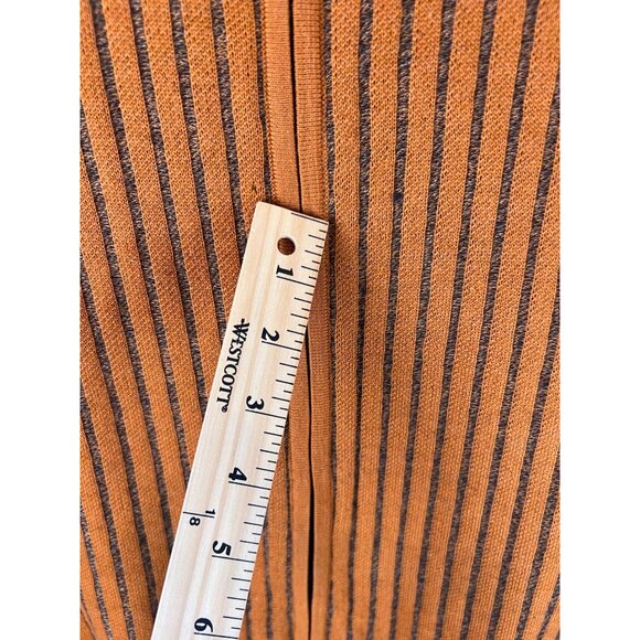 Bachrach Mens XL Sweater Striped Cardigan Wool Blend Zip Vintage Retro Pullover - Picture 11 of 12